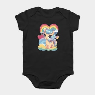 Forever Love Pony Baby Bodysuit
